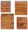 FineBuy 4er Set Wandregale Massivholz Holzregal Landhaus Hängeregal 25 cm und 20 cm Echtholz Wandboard