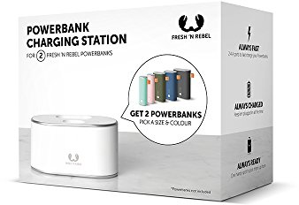 Estación de carga para powerbanks Fresh 'N Rebel, Blanco