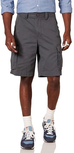 Amazon Essentials Men's 25 cm Classic-Fit Cargo Short (Available in Big & Tall), Charcoal, 36W