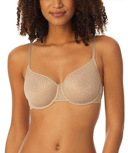DKNY Damen Moderner, Ungefütterter Halbschalen Spitze Demi BH, champagnerfarben, 80A