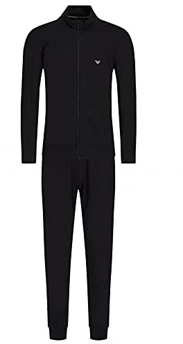 Emporio Armani Herren Pullover Pullover und Hose Loungewear Set, Schwarz, Größe XL