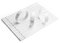 100 Papier-Armbänder aus Tyvek, 19 mm für Events, Festivals, reißfest, in 12 Farben erhältlich 19mm (weiß)