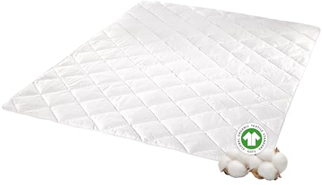 KALIOPE Bio-Baumwolle GOTS-Zertifiziert Sommerdecke 155x220 Sleeping Decke, Hoch strapazierfähig, Feuchtigkeitsableitend, Ideale Bettdecke für den Sommer