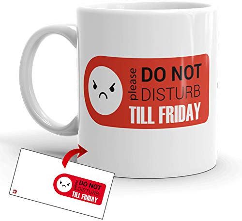 Kembilove Tazas de Desayuno Simpáticas – Tazas de Café Divertidas y Graciosas con Mensaje Los 40 años no son los nuevos 30 – Tazas Originales de cerámica de 350 ml (Do not Disturb please.)