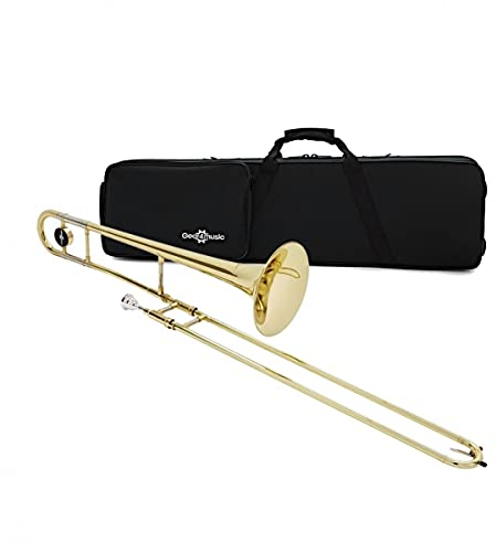 Tenor Bb Trombone By Gear4music For Beginners With Mouthpiece & Case