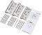 Kamtop 3 PCS Door Hinges, 4 Inch (100mm) Stainlesss Steel Ball Bearing Hinges, Fire Rated Hinge Internal Door Hinge Self Closing Chrome, Include 2 Spring and 1 Not Spring