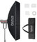 Aputure Light Box 30120 quadratische Softbox, 45° Licht-Kontrollgitter aus Stoff, Kompatibel mit Bowens Mount LED-Leuchten, Schwarz, Stoff, 30 x 120 x 40 cm, 1,215 kg