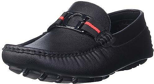 GUESS Askers, Mocasín Hombre, Black, 44 EU