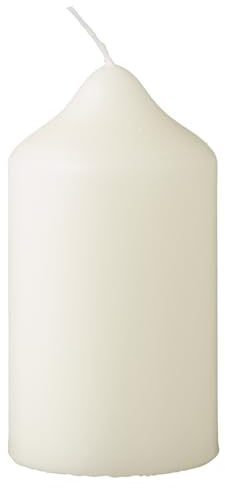 METRO Professional Stumpenkerzen, 130 x Ø 68 mm, 6 Stück, Brenndauer: ca. 40 Stunden, 100% Paraffin, für Haushalt, Feiern und Gastronomie, elfenbein
