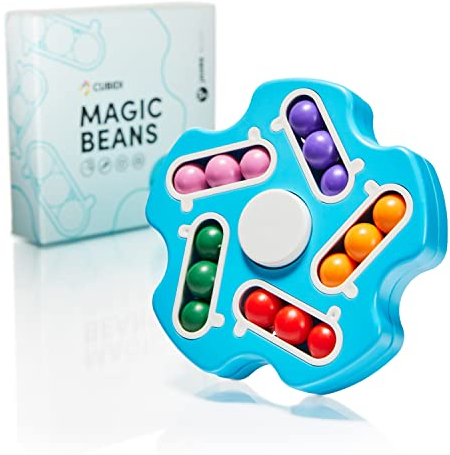 CUBIDI® Original Magic Bean - Komet, Blau | Spannendes Knobelspiel für Kinder und Erwachsene | Geschicklichkeitsspiel für Mädchen und Jungen ab 6 Jahren