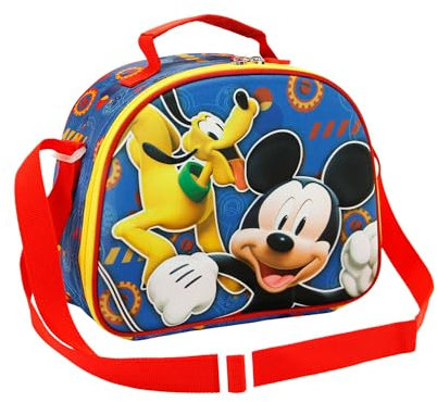 Disney Topolino Happy Friends-Porta Merenda 3D, Blu, 25.5 x 20 cm