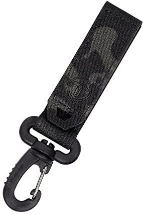 TOPTACPRO Mousquetons en Nylon à Clip Tactique 2 Porte-Ceinture Tactique Porte-clés Crochets Militaires Anneau Utilitaire pour Sangle EDC Molle