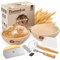 Banneton Bread Proofing Baskets Set of 2 with Sourdough Bread Baking Supplies - A Complete Bread Making Kit Including 9 Proofing Baskets, Danish Whisk, Bowl Scraper, Dough Scraper, & Bread Lame