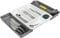 URBNLIVING Tiroir de cuisine extensible en plastique avec 7 compartiments pour ranger les couverts, gain de place, gris