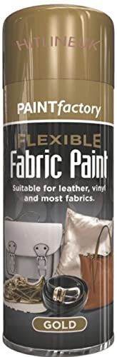 Gold Spray Paint Fabric Paint Leather Spray Paint Art Vinyl & Crafts Flexible 200ml