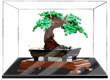 Vetrina in Acrilico per Lego 10281, Vetrina Trasparente Antipolvere per Lego 10281 Albero Bonsai (Non Incluso nel Modello)(2mm)
