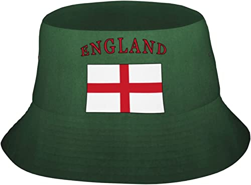 QQIAEJIA Flagge von England Bucket Hüte für Damen und Herren, leichter Fischerhut Passform Sommer Urlaub Reisen Strand Outdoor, Siehe Abbildung, One size