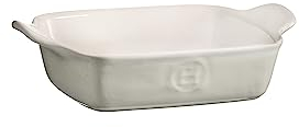 Emile Henry Teglia rettangolare da 20,3 x 14 cm, 510,3 g, collezione Baker-Modern Classics, grigio perla