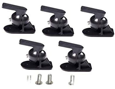 EGNIAN (5 pièces ou 4 pièces) SW-03 ABS Plastique Haut-Parleur Support Mural Support Z906 Support Support (Color : 5pcs with Screw)
