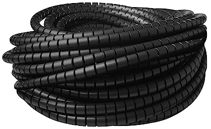 ACT Kabelschlauch ⌀25mm, Spiralschlauch 20M – CT4054 | Flexibler Kabel Organizer für Buro und Arbeitsplatz
