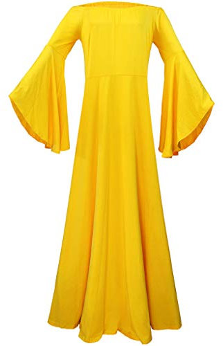 Trailrest Femmes enceintes Accessoires de photographie sexy Épaules dénudées Robe de maternité Robe de mariée pour femmes enceintes, jaune, XXXL