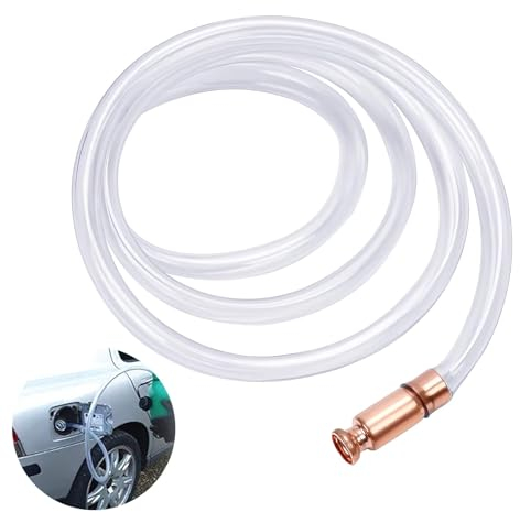 EHOTER Schüttelpumpe Schüttelschlauch Handpumpe Wasser Schlauchpumpe zum Umfüllen Benzin Handpumpe Schittelschlauch Pumpschlauch von Flüssigkeiten Benzin Öl Wasser Aquarium (2M)