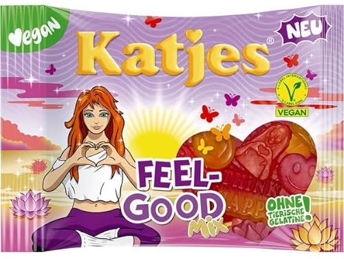 Katjes Feel-Good Mix Fruchtgummi vegan, 22er Pack (22 x 175g)