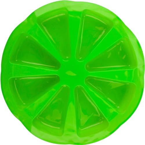 Vanyibro Stampi da forno in silicone, triangolari, antiaderenti, 8 cavità, strumento di cottura per pizza, brownies, focaccine, muffin, sapone (verde)