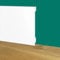 Battiscopa Zoccolino BIANCO Squadrato passacavo 150x15x2000mm in POLIMERI - Polistrutturato