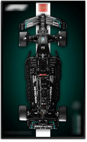 SuFunSu Tableau de montage mural pour Lego 42171 Technic Mercedes-AMG F1 W14 E, cadeaux de collection pour adultes pour support mural de voiture Lego (panneau mural uniquement)
