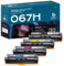 belietop 067 067H Toner Set Kompatible für Canon 067 067H Tonerkartusche für Canon i-SENSYS MF657Cdw MF655Cdw MF651Cw LBP633Cdw LBP632Cdw LBP631Cw MF653Cdw MF654Cdw MF656Cdw(Schwarz Cyan Gelb Magenta)