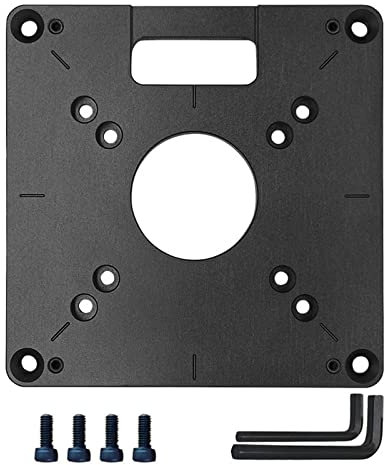 Placa de enrutador de aluminio para carpintería, placa de inserción de mesa, fresadora, herramientas de madera