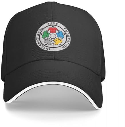 Baseballmütze Basecap International Judo Federation Baseball Cap Hut Mann für die Sonne Hip Hop Elegante Damen Hüte Männer