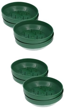 SEWACC 2 Sätze Dekoration Blumentöpfe Plastik Kunststoff Blumentopf Pflanztöpfe Plastik Stand Blumenstand Lieferungen Für Blumenarrangements Blumenschlammhalter 4 Stück * 2