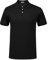 PINSPARK Poloshirt Herren Atmungsaktiv Kurzärmliges Golf Polo Shirt Männer Hygroskopisch Polohemd Schnelltrocknend Sportswear Silm Fit Gym Shirt Schwarz M (1 Stück)
