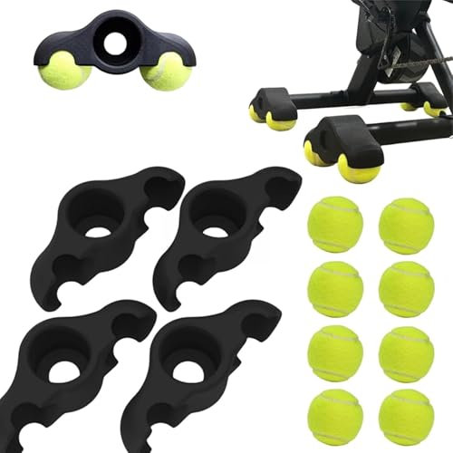 4 Stück Indoor Cycling Snap Rocker Feet Adapter, tragbare Wippplatte Fahrradtrainer, stationäre Fahrrad-Schnappmatte, für Widerstandstrainer, Kickr Core Workout Equipment