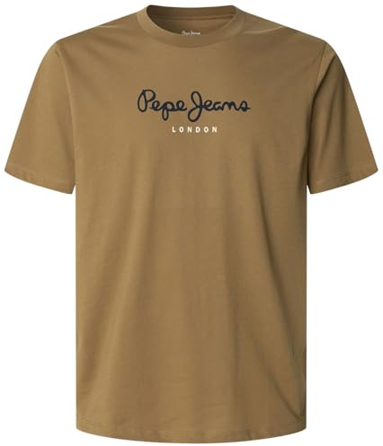 Pepe Jeans Eggo N Camiseta para Hombre, Marrón (Camel Beige), S, Marrón Camel Beige, S