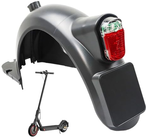 E Bike, E Scooter Troo Mudguard | Elektro-Scooter-Zubehör | Schutzblech-Set mit wasserdichtem IPX4-Rücklicht und Schild für sicheres Fahren