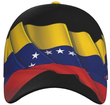 HLBSDM Gorra Venezuela Snapback, Gorras de béisbol con la Bandera de Venezuela para venezolanos, Gorra para el Sol, Gorras venezolanas para Mujeres y Hombres.
