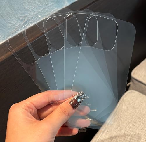 Jusnfu 5 Pcs DIY Clear Cards for iPhone 7 Plus, 8 Plus Case - Clear Insert Cards for Stickers, Photos, for iPhone Clear/Translucent Phone Case 5.5 Inches