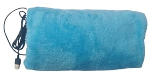 YIXANNX USB Electric Hand Warmer Cold Heater Detachable Warming Washable Warm-keeping Blanket for Living Room Office Outdoor, Sky Blue