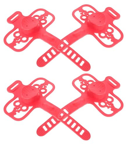 Gatuida 4 Stück-Pack MTB Handyhalterung Silikon Antivibrationshalter Lenkerhalterung Rot für Mountainbike Rennrad Roller