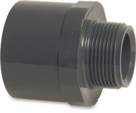 PVC-U Übergangsnippel 32/40 mm x 1 1/4 Klebemuffe/Klebestutzen x 0110456