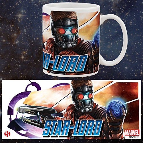 Marvel Semic SMUG064 Star-Lord Guardians of The Galaxy Ceramic Mug 8 cm x 8 cm x 9.5 cm