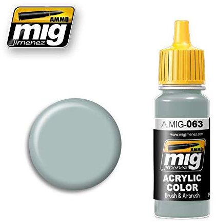 AMMO A.MIG-0063 Hellgraue Acrylfarben (17 ml), Mehrfarbig