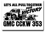 GMC CCKW 353 for Victory Aufkleber Sticker Oldtimer 9x7cm#A3758