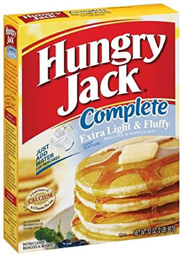 Hungry Jack Extra leichte und flauschige Pfannkuchen und Waffelmischung, 900 ml