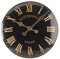Homezone® Large modern wall clocks garden ornaments outdoor indoor Wall Clock Decorative waterproof clock wall outdoor thermometer wall thermometer indoor (Black Westminister Clock)