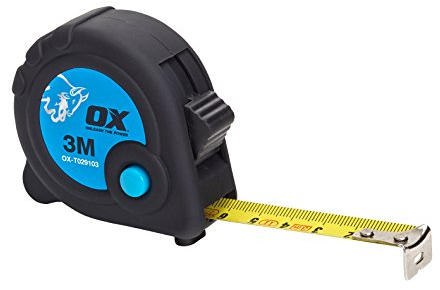 OX ox-t029103 commercio metrica solo misura di nastro, nero/blu, 3 m