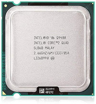Intel Core 2 Quad Processore Q9400 2.66GHz 1333MHz 6MB LGA775 CPU, OEM (Renewed)